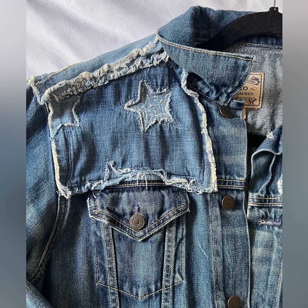 POLO Ralph Lauren denim jacket RARE - Picture 2 of 9